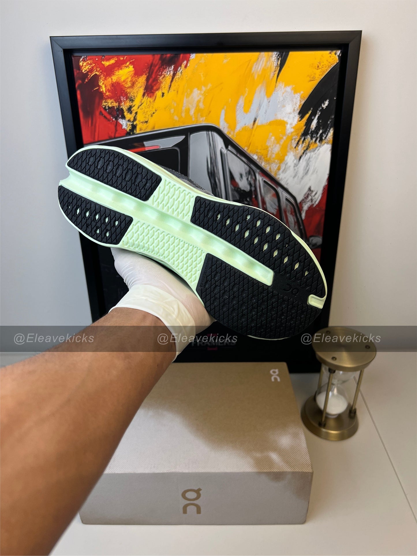 On Cloudsurfer Next  shoes, black/lima
