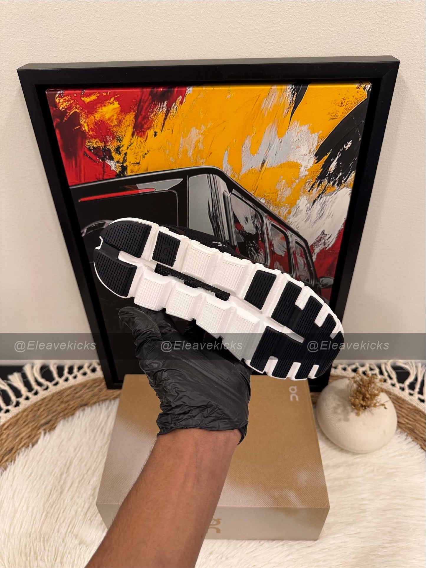 On Cloud X 4 AD sneaker in black and asphalt color.