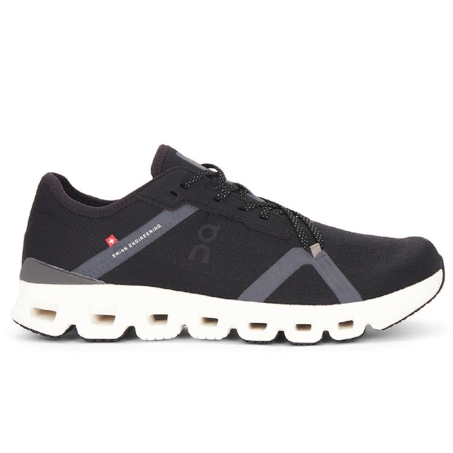 On Cloud X 4 AD sneaker in black and asphalt color.