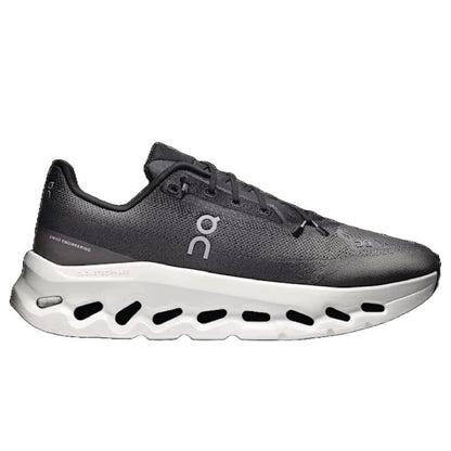 On Cloudtilt sneaker in black and asphalt.